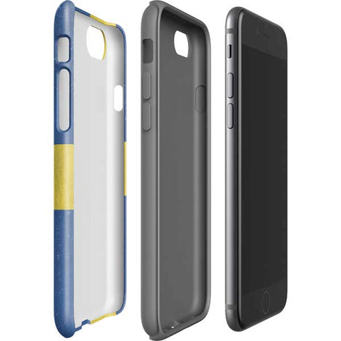 Sweden Flag Distressed iPhone SE (2nd & 3rd Gen) Pro Case